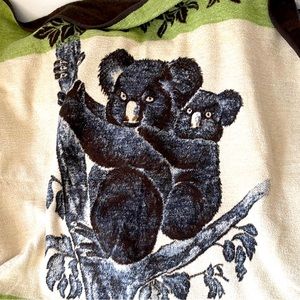 Biederlack | Vintage | Fleece Blanket | Big/Little Koala | Very Good Condition